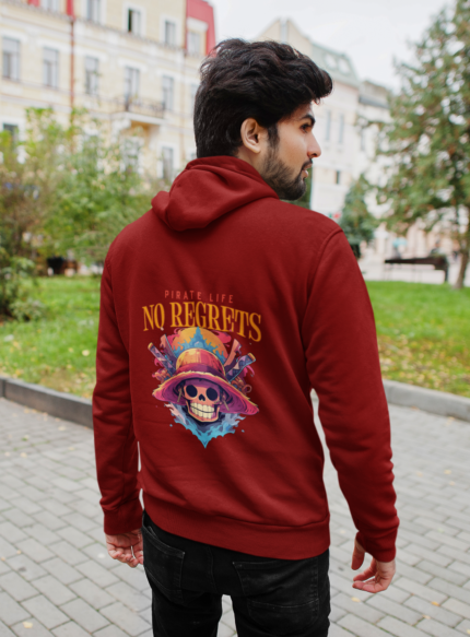 No Regrets Back Printed Hoodie